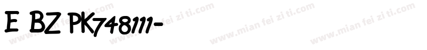 E BZ PK748111字体转换